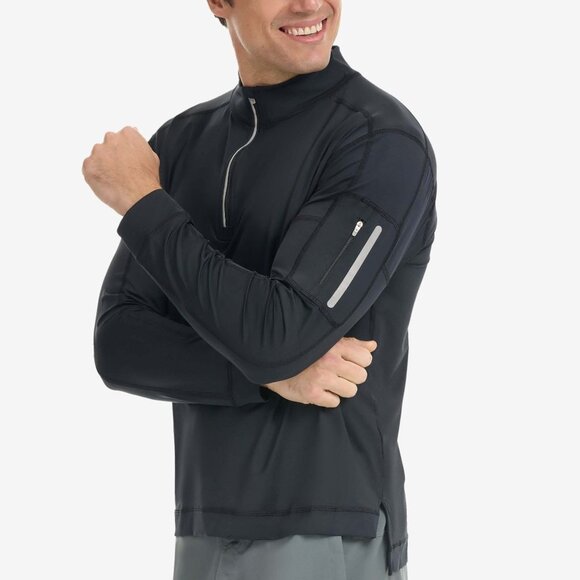 MEN'S MOCK ZIP TOP (12001) - Picture 1 of 6